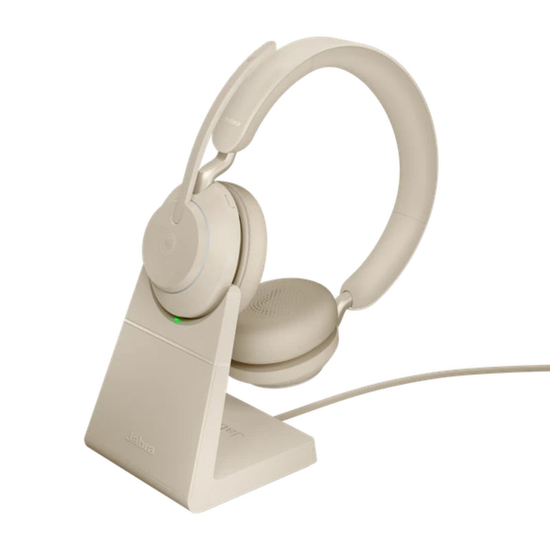 Jabra Evolve2 65 USB-A Link380a MS Stereo with Stand - Beige 26599-999-988