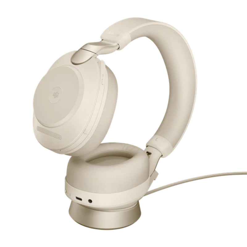 Jabra Evolve2 85 USB-C Link380c MS Stereo with Stand - Beige 28599-999-888