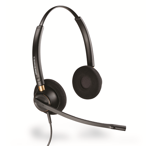 Plantronics EncorePro HW520 Binaural, Over-the-head, Noise Canceling Headset 89434-01